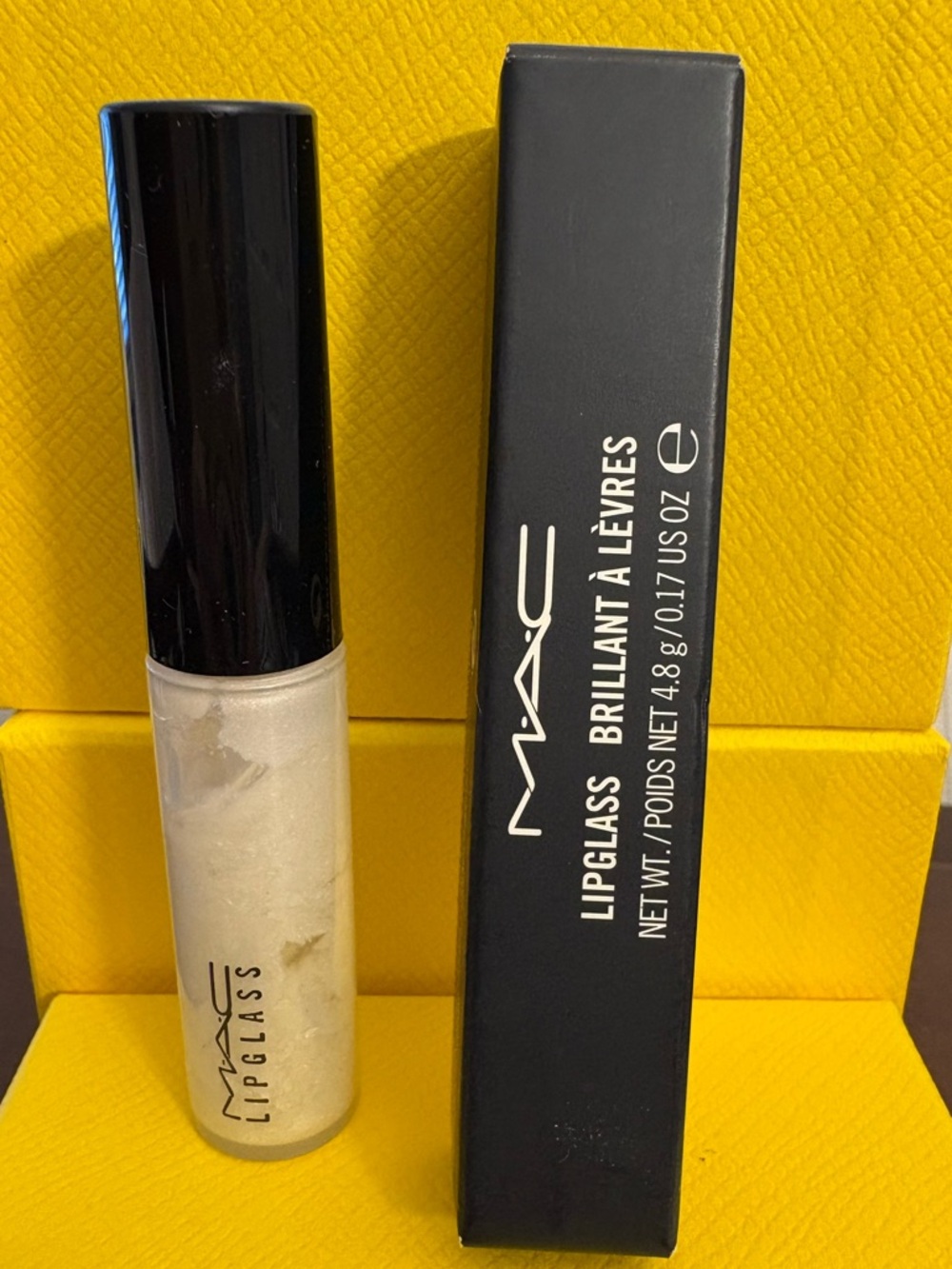 VINTAGE DISCONTINUED HTF RARE MAC Cosmetics Lipglass - WHITE HOT